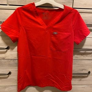 Pop Red Catarina Figs Scrub Top